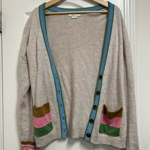 Boden Multicolor Trim Women's Cardigan